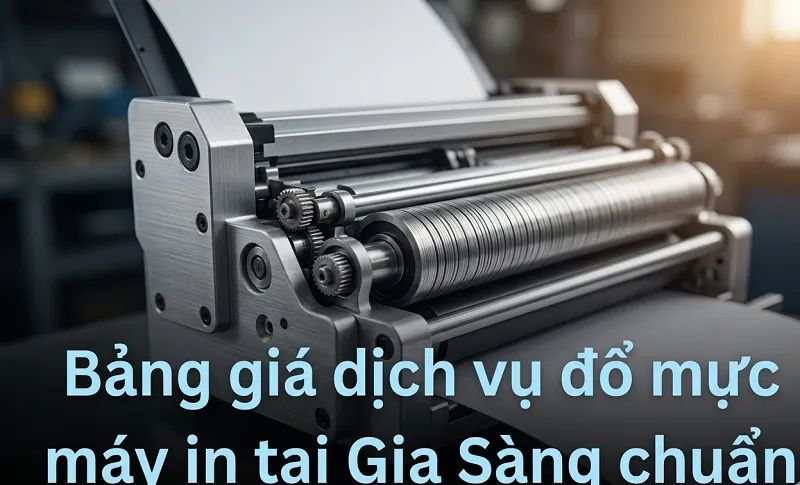 Báo giá dịch vụ đổ mực máy in tại Gia Sàng