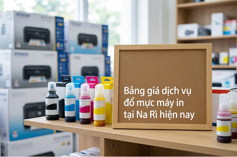 Bảng giá dịch vụ đổ mực máy in tại Na Rì hiện nay