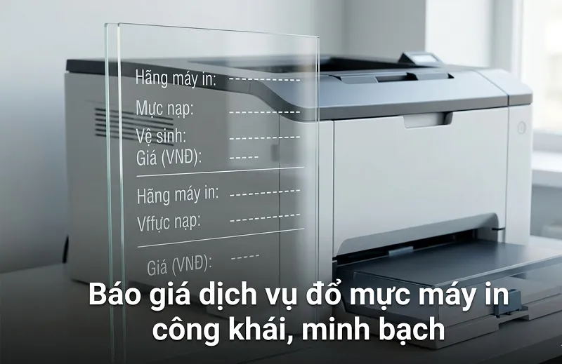 Báo giá dịch vụ đổ mực máy in tại Phan Đình Phùng
