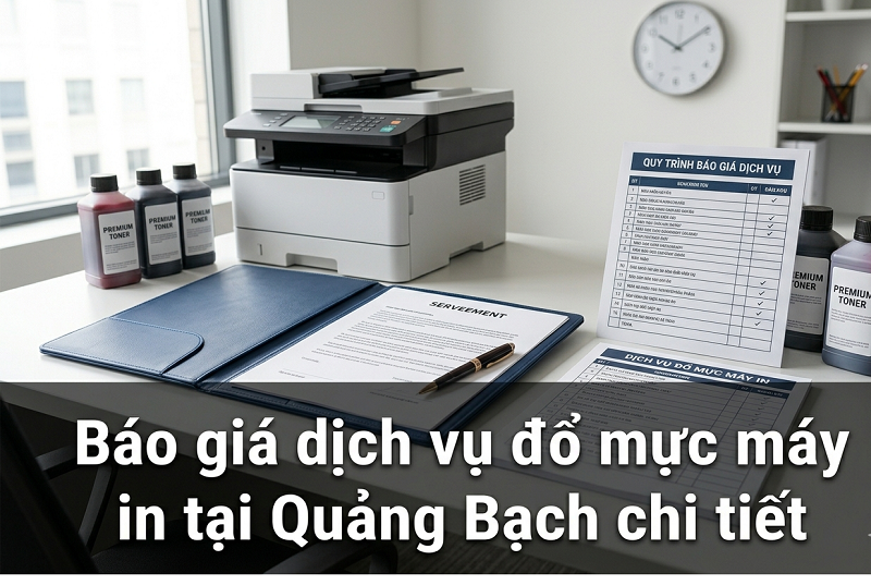 Báo giá dịch vụ đổ mực máy in tại Quảng Bạch