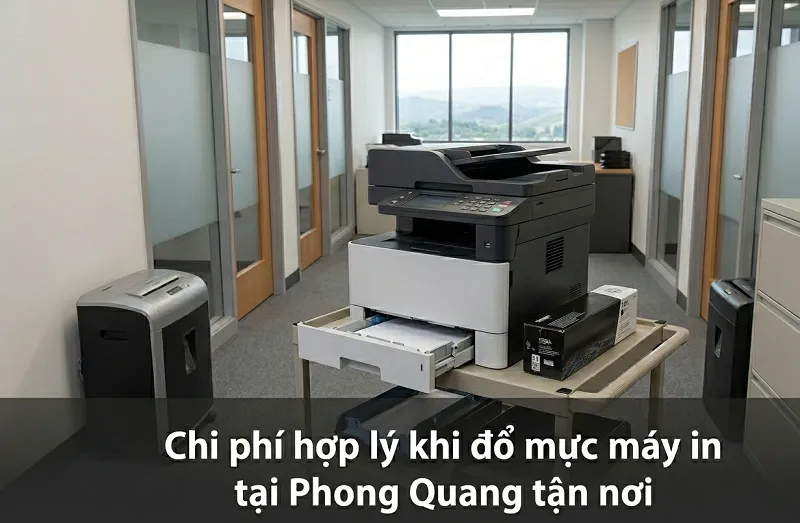 Bảng giá dịch vụ đổ mực máy in tại Phong Quang