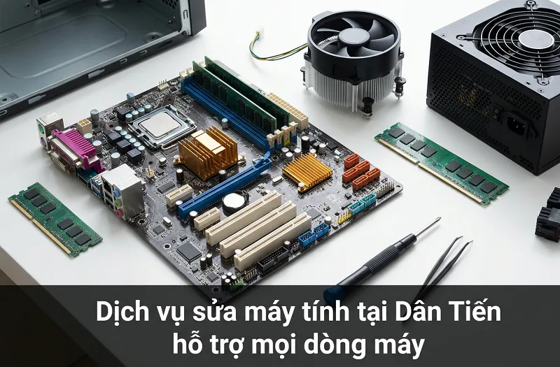 Dịch vụ sửa máy tính tại Dân Tiến
