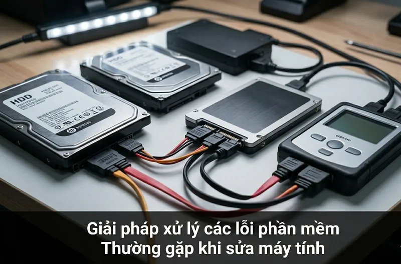 Giải pháp xử lý các lỗi phần mềm thường gặp khi sửa máy tính