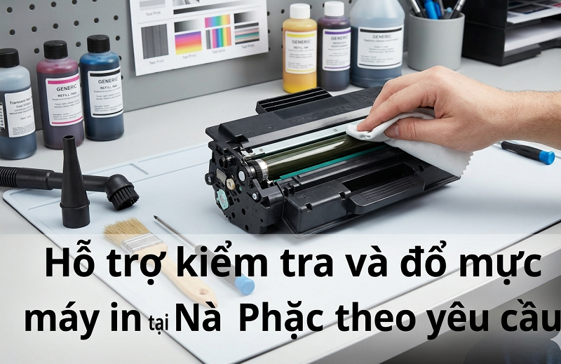 Quy trình đổ mực máy in tại Nà Phặc chuyên nghiệp