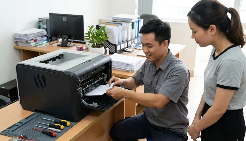 Kinh nghiệm lựa chọn đơn vị sửa máy in tại Dân Tiến