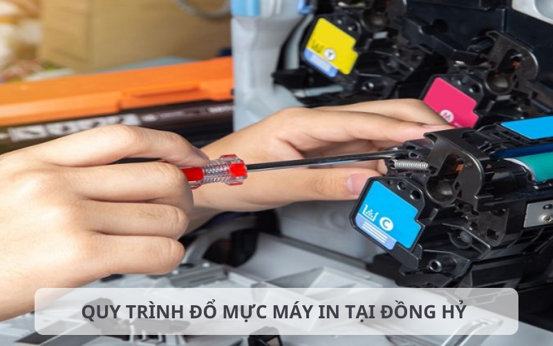 Quy trình đổ mực máy in tại Đồng Hỷ