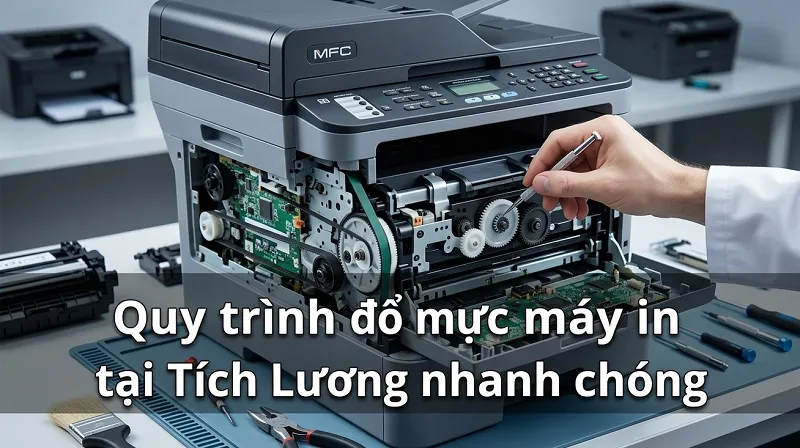 Quy trình đổ mực máy in tại Tích Lương nhanh chóng