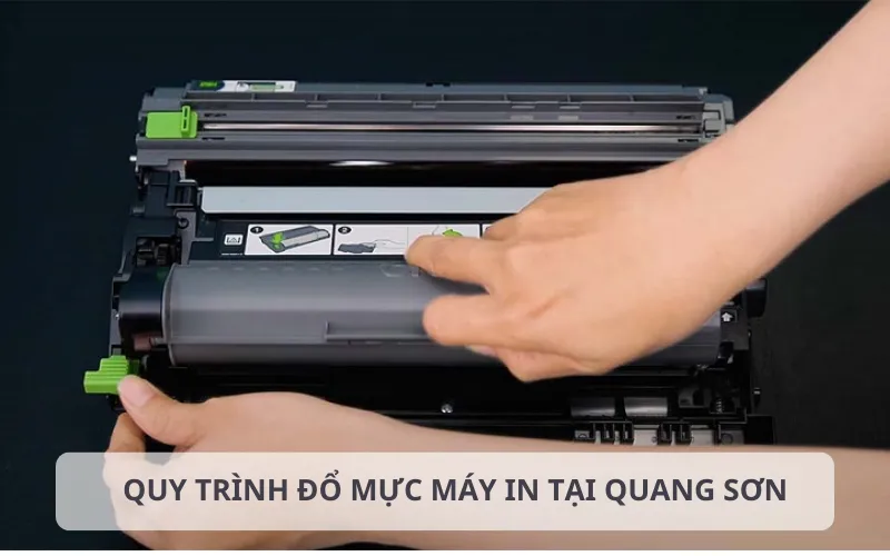 Quy trình nạp mực máy in tại Quang Sơn