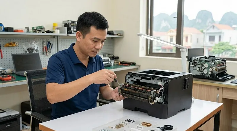 Quy trình sửa máy in chuyên nghiệp tại Hoàng Hà