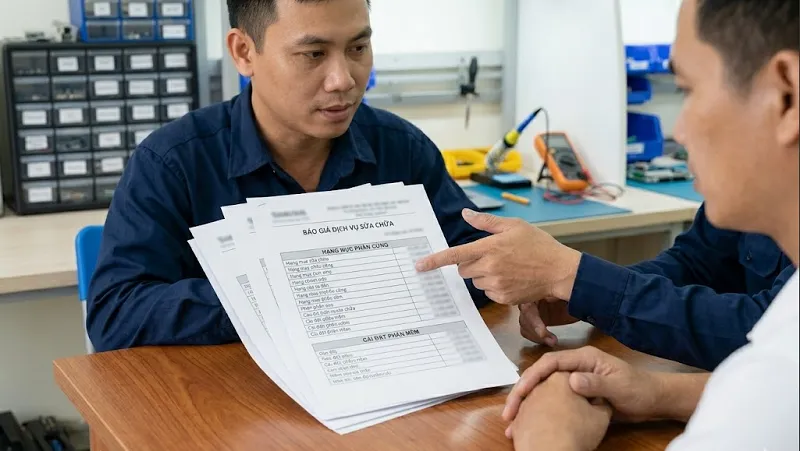 Báo giá dịch vụ sửa máy tính tại Đức Xuân chi tiết từ Hoàng Hà