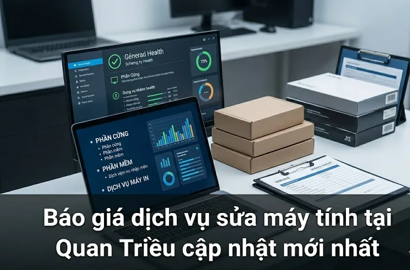 Báo giá dịch vụ sửa máy tính tại Quan Triều