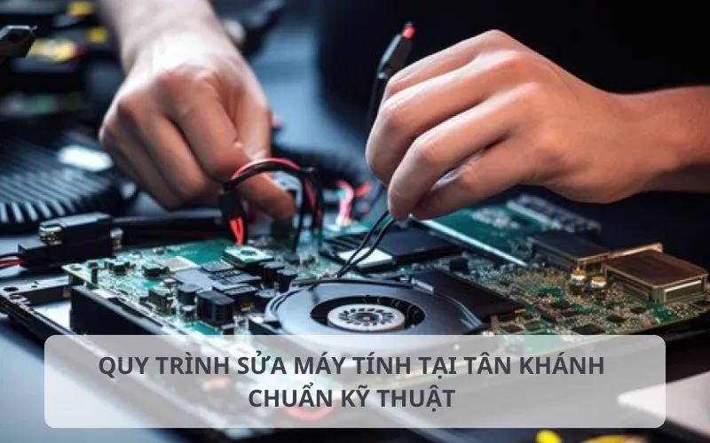 Quy trình sửa máy tính tại Tân Khánh chuẩn kỹ thuật