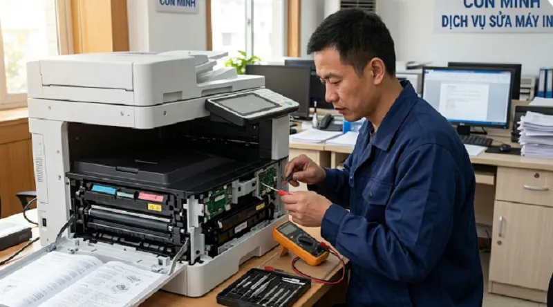 Giới thiệu dịch vụ sửa máy in tại Côn Minh của Hoàng Hà