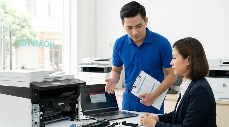 Giới thiệu dịch vụ sửa máy in tại Nam Cường của Hoàng Hà