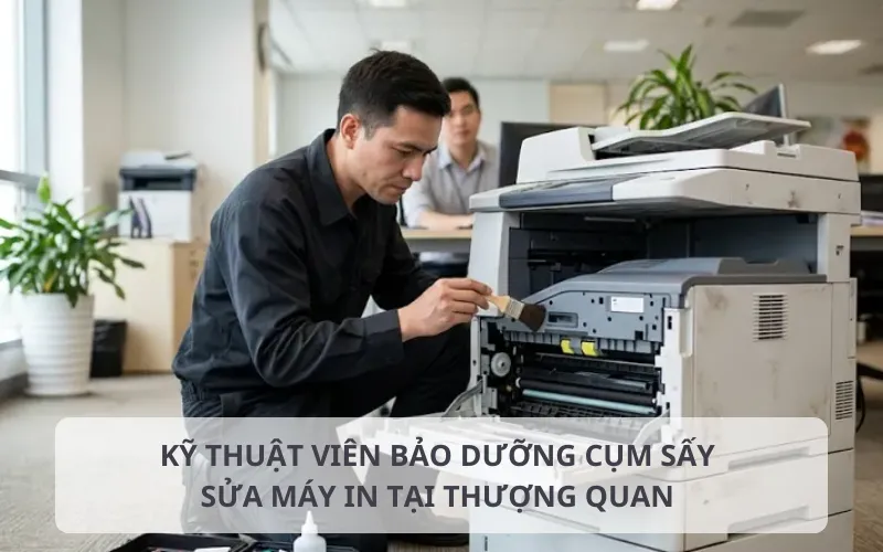 Các bước sửa máy in tại Thượng Quan tận nơi
