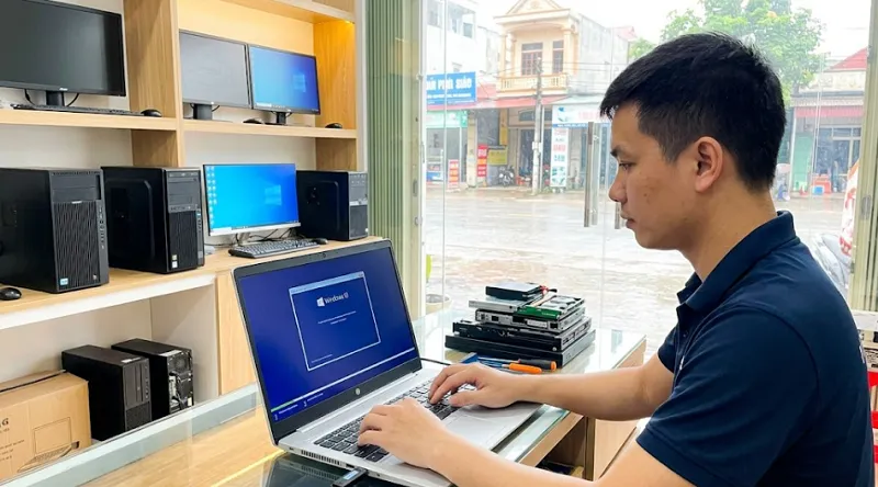 Quy trình cài win tại Bình Thành của Hoàng Hà