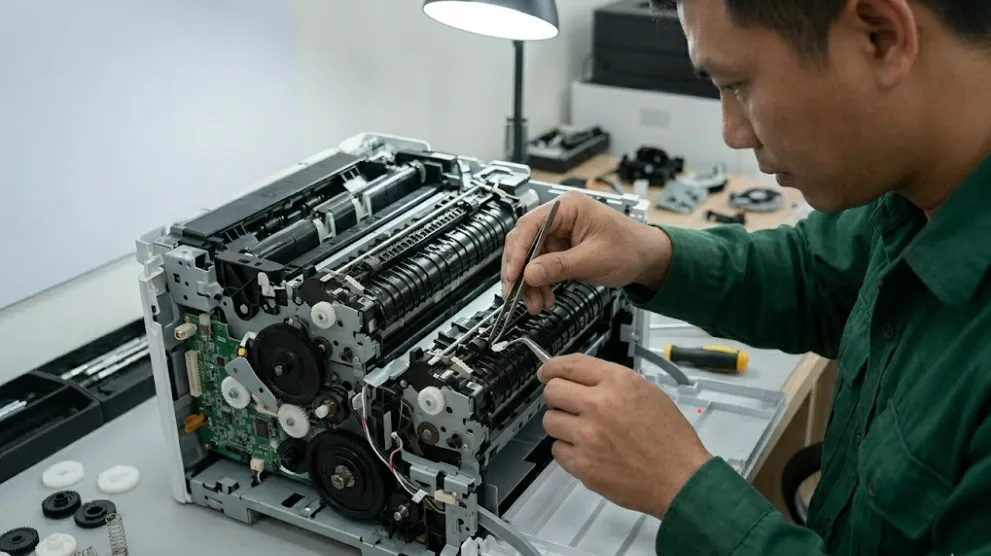 Quy trình sửa máy in tại Ba Bể của Hoàng Hà