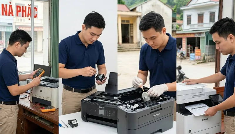 Quy trình sửa máy in tại Nà Phặc chuyên nghiệp của Hoàng Hà