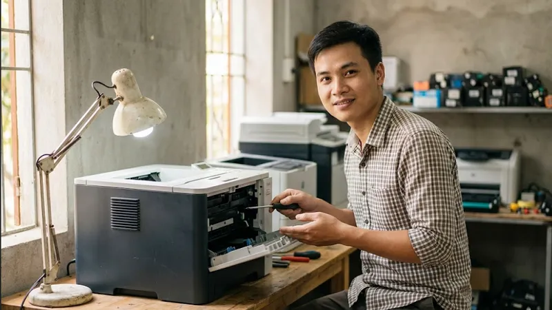 Quy trình sửa máy in tại Phú Bình của Hoàng Hà chuyên nghiệp