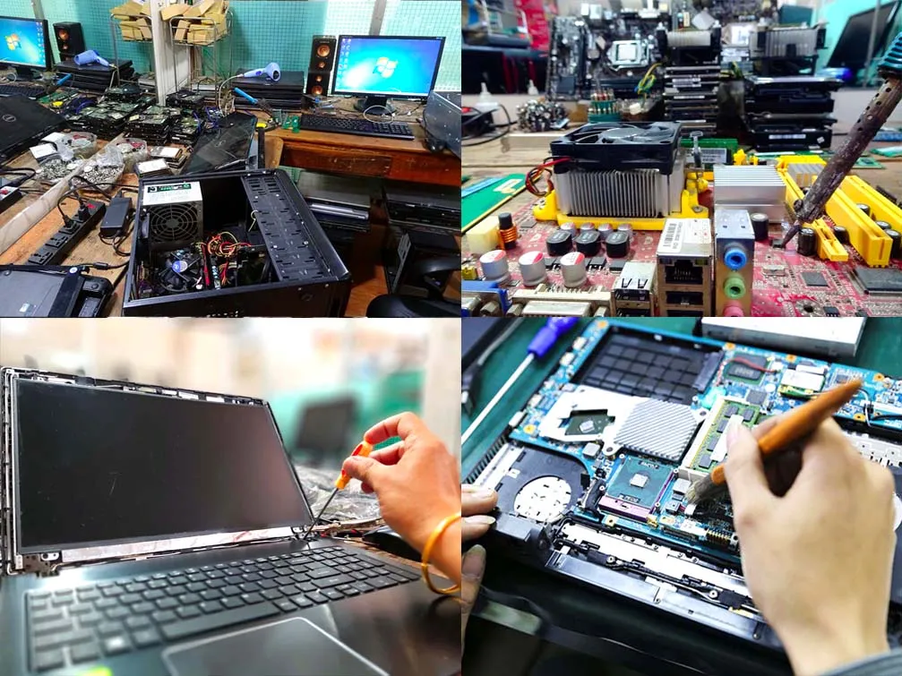 Quy trình 6 bước sửa máy tính tại Văn Lang của Hoàng Hà