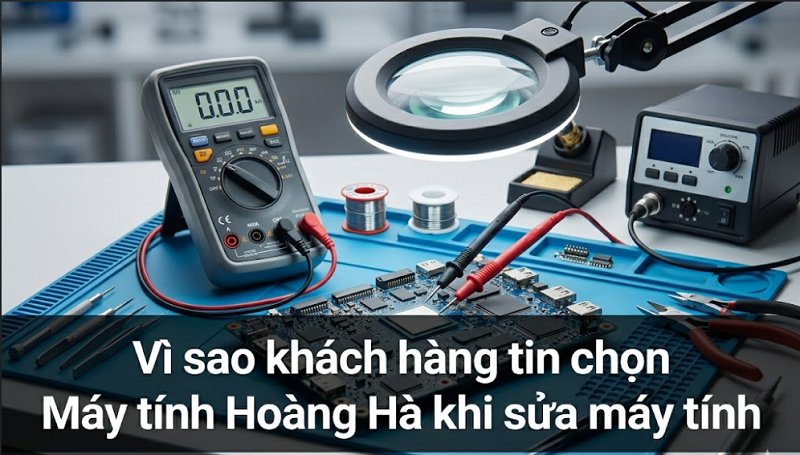 Vì sao khách hàng tin chọn Máy tính Hoàng Hà khi sửa máy tính